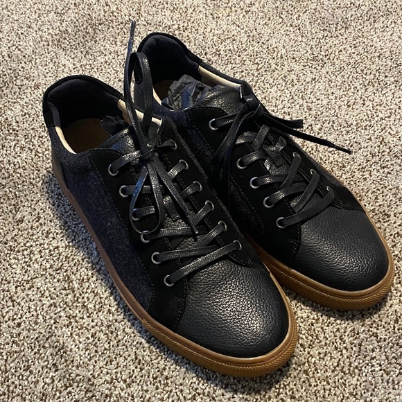 Banana Republic Other - Banana Republic Mason Mixed Media Stylish Black Leather Men's Sneakers